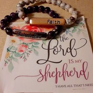 Inspirational bracelets. 2  Faith/Trust in the Lord.